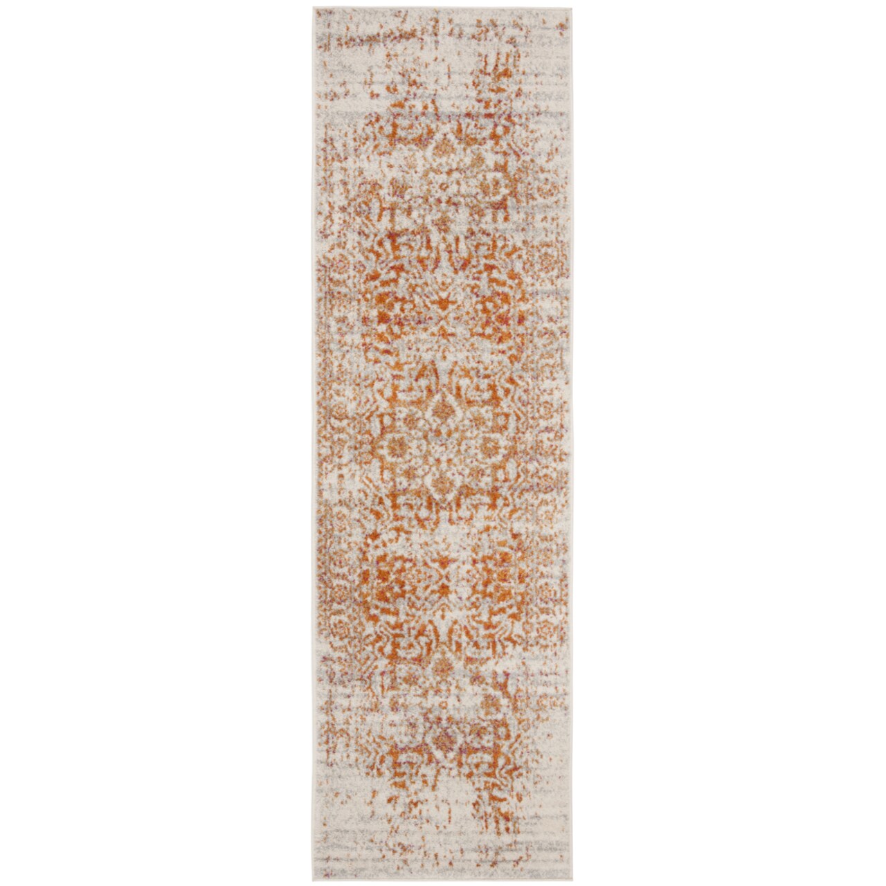 Safavieh Madison Collection MAD603P Orange / Ivory Rug